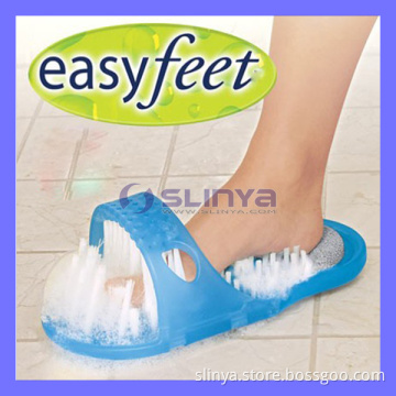 Easy Feet Foot Cleaner Shoes Scrubber Brush Pumice Stone Bathroom (SL-665)
